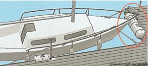 Parabordo in PVC bianco gonfiabile da pontile